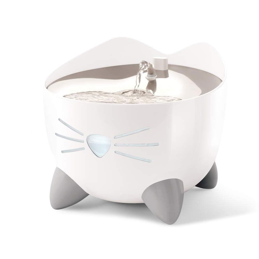Catit PIXI Smart Fountain vattenfontän i vit plast med bred dricksskål