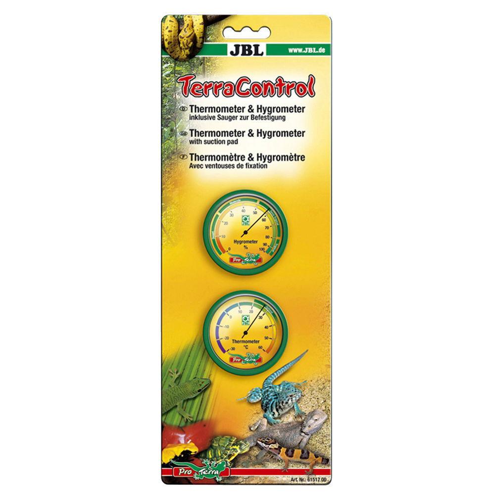 JBL TerraControl analog termometer och hygrometer för terrarium