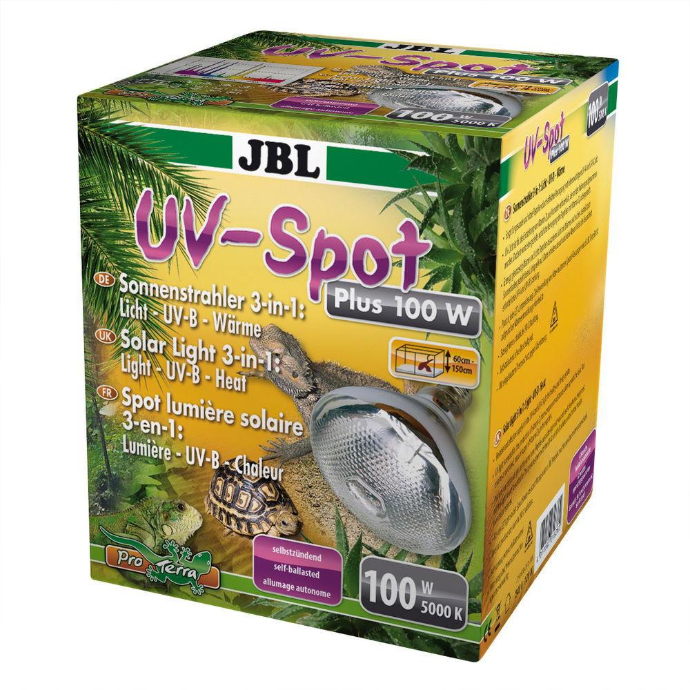 JBL UV-Spot Plus 100 W värmelampa med UVA/UVB för terrarium