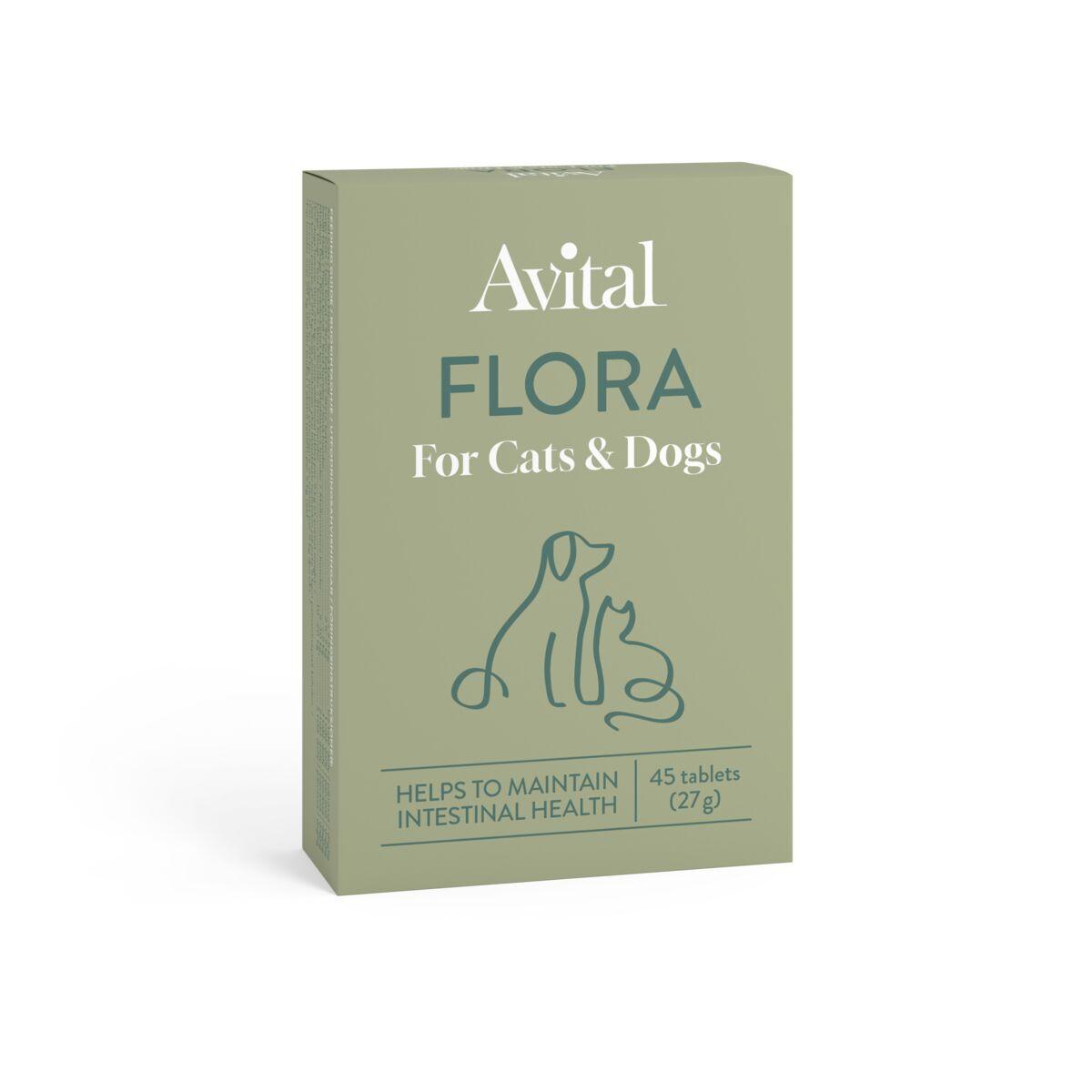 Avital Flora, kosttillskott för fastare avföring hos hund och katt