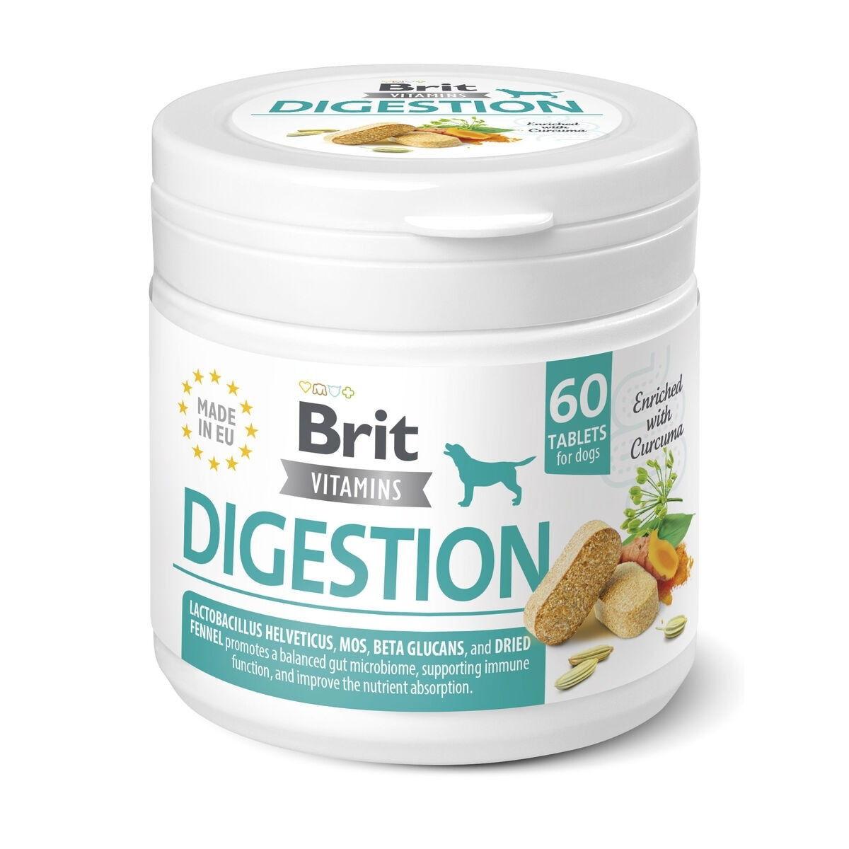 Brit Vitamins Digestion, tuggtabletter med probiotika för kattens mage