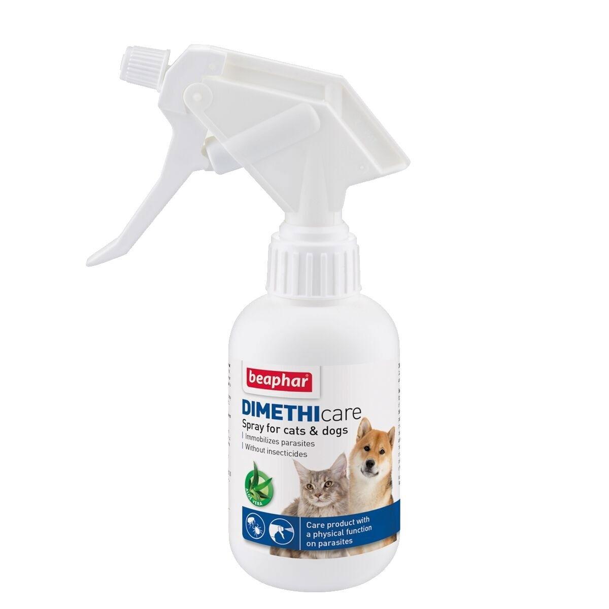DIMETHIcare spray, dimetikonbaserat fästingmedel för hund och katt