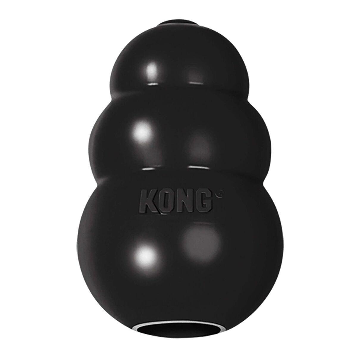 KONG Extreme tuggleksak i svart naturgummi