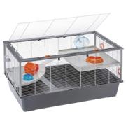 Ferplast Criceti 100 hamsterbur med tre våningsplan, löphjul och vattenflaska