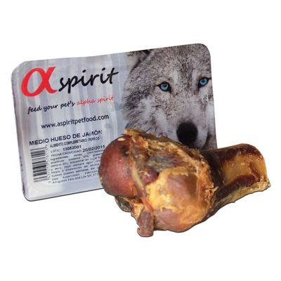 Alpha Spirit skinkben, halvt, naturligt tuggben för hund