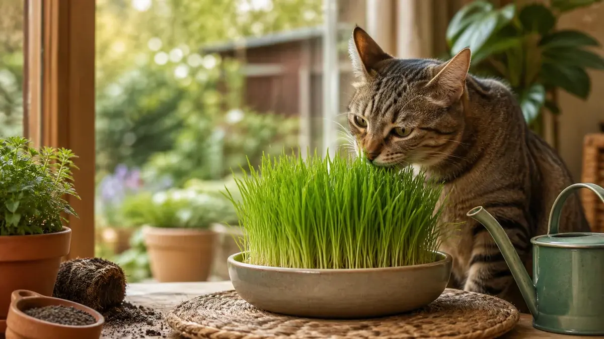 Kattgräs 2026 – varför katter äter gräs och hur du odlar det